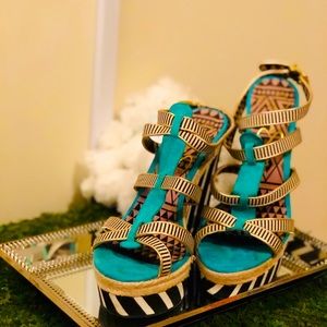 Jessica Simpson Safari Strap Wedge